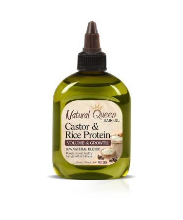 Natural Queen Castor Rice Protein Hair Oil - Natural - 7.1 Fl Oz. - Buy Online on GoSupps.com