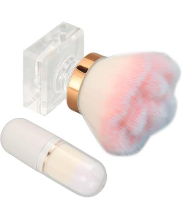 Small Makeup Brush Artificial Fiber Bristles Soft Capsule Shape Brush Transparent Handle Powder Brush for Blush - Buy Online on GoSupps.com