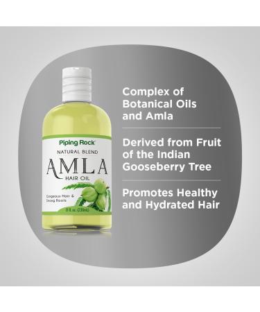 Piping Rock Amla Hair Oil 8 fl oz | Vegan Hydrating & Soothing Formula | Paraben & Sulfate Free - Shop Now - Buy Online on GoSupps.com