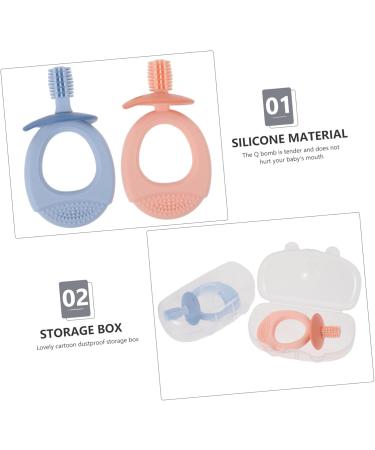 Tovinanna 16-Pack Silicone Baby Toothbrushes - Toddler Oral Care & Molar Toys with Pacifier Design - Buy Online on GoSupps.com