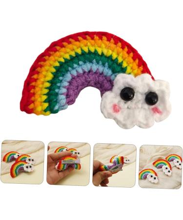 ABOOFAN 2 Pairs Rainbow Barrettes Snap Side Clamp Snap Hair Clip Colorful Hair Clips Rainbow Eardrop Props Kid Crafts Supplies Cotton Rainbow Pendant Girl Cartoon Alloy Flower Hairpin - Buy Online on GoSupps.com