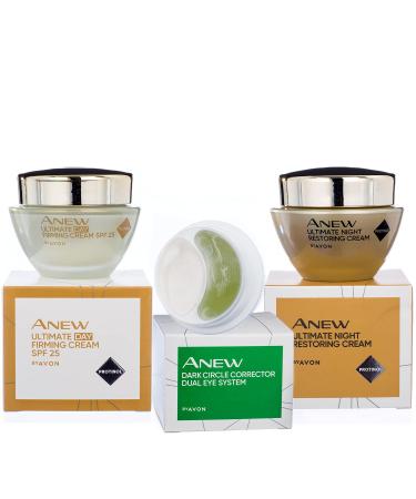 AVON ANEW Ultimate 3 Piece Travel Trial Set - Multi Performance Day & Night Cream | Shop Internationally - Buy Online on GoSupps.com