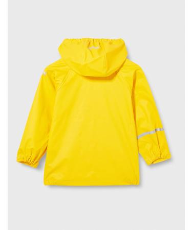 CareTec Kid's Yellow Waterproof Rain Jacket - Size 74 | Unisex PU Coated, Fleece-Free - Buy Online on GoSupps.com