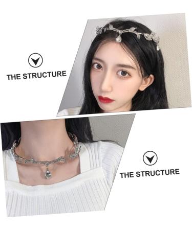 MAGICLULU 1pc Crystal Leaf Headband Wedding Headband Bride Hair Crown Bride Headdress Crystal Pendant Headband Retro Leaf Headband Leaf Hair Crown Wedding Bride Headpieces Bridal Headband - Buy Online on GoSupps.com