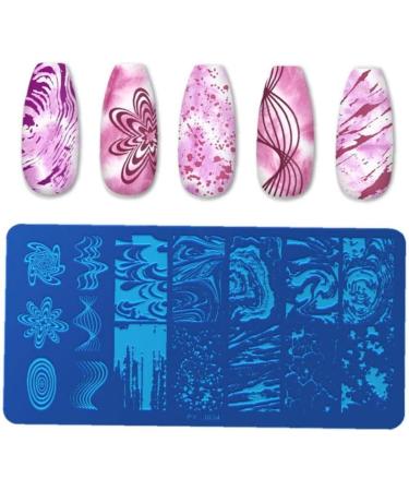 Onsinic Marble Pattern Nail Stamping Plates Stainless Steel Nail Art Design Templates for Creative Nail Designs | International Shipping Available - Buy Online on GoSupps.com