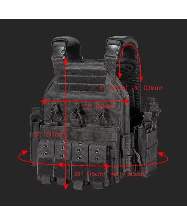 Buy Generic Plate Carrier - Molle Quick Release Tactical Vest in Black | International Shipping Available - Buy Online on GoSupps.com