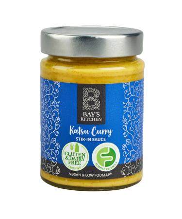Bay's Kitchen Low FODMAP Ready To Cook Katsu Curry Stir-in Cooking Sauce Gluten-Free IBS-Friendly and suitable for Vegans (260g jar)