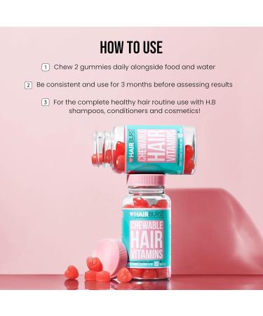 HAIR BURST Gummies Vitamin s de la Biotine pour des Cheveux plus Longs et plus pais Ajout de Zinc de Vitamine C et de S l nium - 2 pcs Bundle 60 unit (Lot de 2) - Buy Online on GoSupps.com