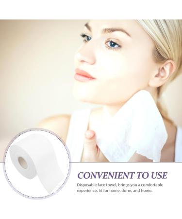 FOMIYES Face Towel 1 Roll Facial Cotton Tissue Cotton Wipes Disposable Cleaning with Drawstring Bag Drying Face Wipes Washcloths Makeup Facial Soft Cloth Face Towel for Drying Face - Buy Online on GoSupps.com