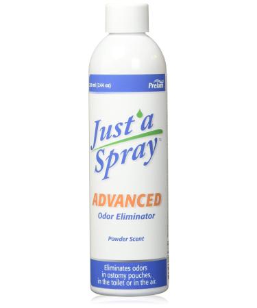 Just a Spray Advanced Odor Eliminator Baby Powder 220 ml - Ideal for Ostomy and Commode Use Up to 300 Uses per Bottle 220 ml (Pack of 1) Baby Powder