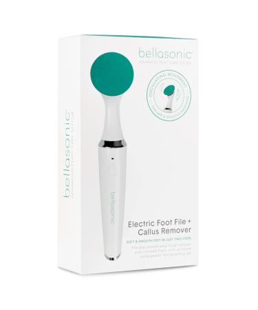 Bellasonic Electric Foot File + Callus Remover with Unique Oscillating Head   File & Smooth Dry  Hardened & Cracked Skin on Heels & Toes   Salon Quality Pedicure at Home w/Portable  Rechargeable Set