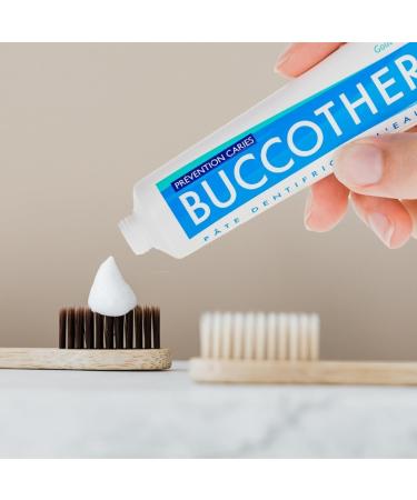 BUCCOTHERM | Toothpaste Prevention Caries Mint Taste | Certified Organic | Soothes Gums | Protects | Prevention of Caries | 100% Natural Ingredients | Pack of 3 x 75 ml - Buy Online on GoSupps.com