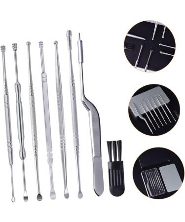 SKISUNO 1set Ear Wax Removal Tool Ear Scoop Kit for Safe and Comfortable Cleaning Travel Compact and Elegant Design for Daily Use - Buy Online on GoSupps.com