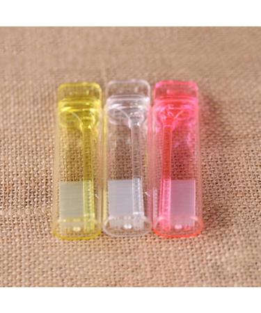 Patkaw Transparent Foldable Travel Toothbrush - Portable Mini Toothbrush with Protective Cover for Travel Camping School & Home - Buy Online on GoSupps.com