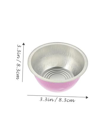 Minkissy 50-Piece Wax Melting Bowl Set - Perfect for Candle Making Chocolate and Cheese - Aluminum Foil Wood - Craft Tools - 8.3x8.3cm - Buy Online on GoSupps.com