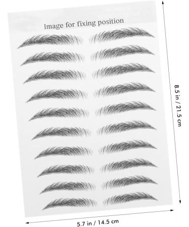 Ipetboom 30 Sheets Imitation Eco Eyebrow Sticker Stickers False Eyebrows Cosmetic Makeup Brow Sticker 6d Tool - Buy Online on GoSupps.com