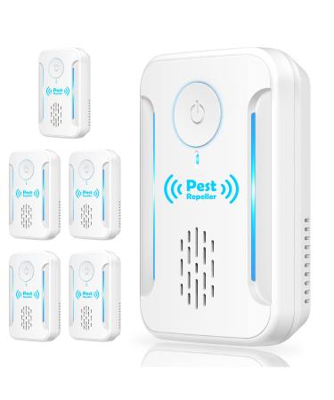 2023 Upgraded Ultrasonic Pest Repeller, Electronic Bug Repellent Plug in 6 Packs, Indoor Pest Control for Insect, Roach, Mice, Spider, Mosquito Repellent for House, Garage, Warehouse, Office, Hotel