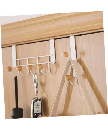 Baluue 3pcs Door Hook White Clothes Rack Purse Hangers Punch- Over The Door Hangers Wall Hanging Household - Buy Online on GoSupps.com