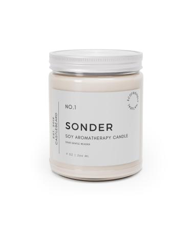 Sonder Soy Wax Aromatherapy Candle 9oz DEAREST GENTLE READER 9 OZ