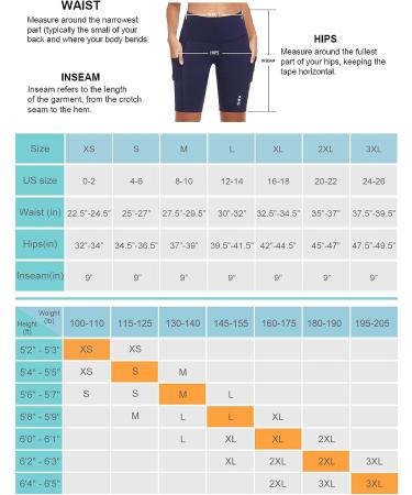 BALEAF Women's 9 High Waisted Biker Shorts with Side Pockets, UPF50+ - Black - Buy Online on GoSupps.com