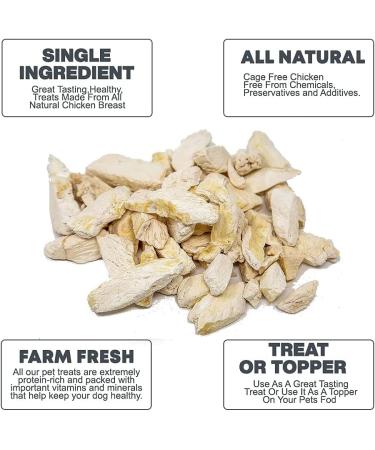 Hotspot Pets Freeze Dried Chicken Treats - All Natural Grain-Free Chicken Breast for Cats & Dogs - 1LB Bag - Made in USA - Buy Online on GoSupps.com