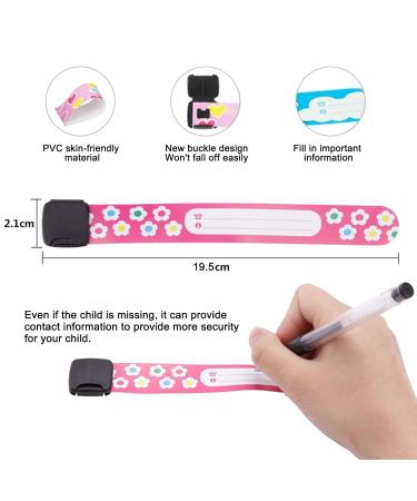 Emergency SOS Bracelet for Kids - 4-Pack Waterproof ID Bracelets for Safety & Security | Children's Phone Number Bracelet - Buy Online on GoSupps.com