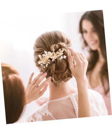 DOITOOL 1 Set Wedding Hair Comb Crystal Hair Comb Wedding Headdress Diamond Headpiece Bridal Headdress Vintage Bridal Hair Accessories for Prom Pearl Abs Rhinestones Bride Mosaic - Buy Online on GoSupps.com