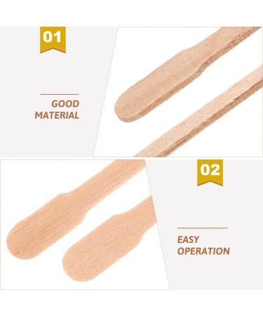 100 Wood Wax Pencils - Salon Quality Eyebrow Wax Chopsticks & Spatulas for Hair Body & Smooth Skin - Buy Online on GoSupps.com