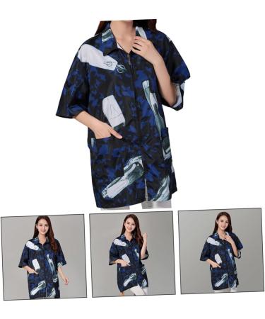 Work Clothes Pedicure Toe Separators Staff Clothing for Barber Hairdressing Salon Uniform Hair Salon Special Uniform Hairdresser Special Smock Hair Salon Supply Fabric Shawl 77X47X2CM - Buy Online on GoSupps.com