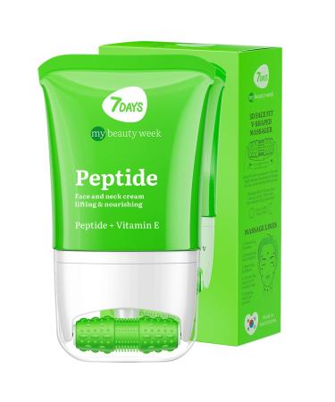 7Days 7Days Moisturizing Face Cream with Peptides - Skincare Korean - Firming Cream for Face and Neck - Roller Anti Swelling for Skin 80 ml