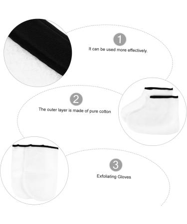 Healeved 4 Pairs Leather Horn Boots Light Paraffin Wax Kerotherapy Gloves Men Gel Manicure Gloves Wax Bath Foot Beauty Foot Brush Dry Hands Polyester Lining White Liner - Buy Online on GoSupps.com
