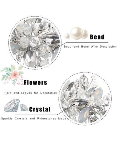 Yean Silver Rhinestone Opal Crystal Wedding Hair Comb - Bridal Hair Clip for Brides & Bridesmaids - Buy Online on GoSupps.com