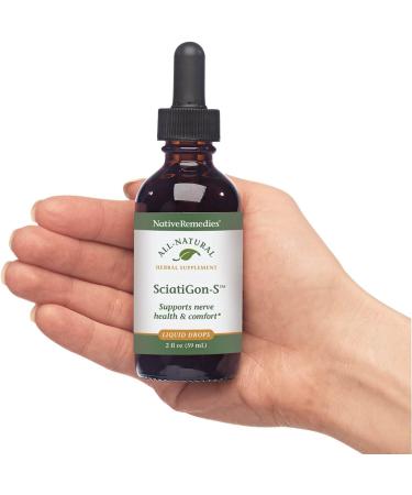 NativeRemedies SciatiGon-S - All Natural Herbal Supplement for Sciatic Nerve Comfort - 59 mL Sciatigon-s 1pk - Buy Online on GoSupps.com
