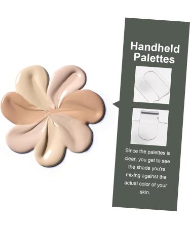 FRCOLOR Lot de 2 Palettes Acryliques Transparentes pour Nail Art Palettes Portables Carr es de Maquillage de Salon L g res et Faciles Nettoyer Outil Professionnel pour M langer Couleurs - Buy Online on GoSupps.com