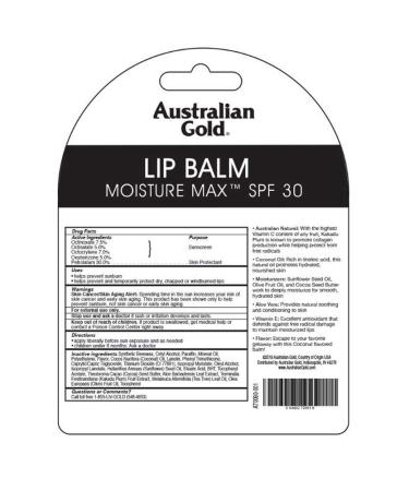 Coconut Lip Balm Spf30 Lip Balm .15 Oz. (6 Pack) - Buy Online on GoSupps.com