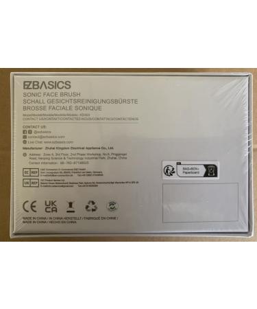 Ezbasics Ultra-Hygienic Facial Cleaning Brush | Soft Silicone Waterproof Sound-Vibrating Deep Cleanser & Massager - Inductive Charging Light Pink - Buy Online on GoSupps.com