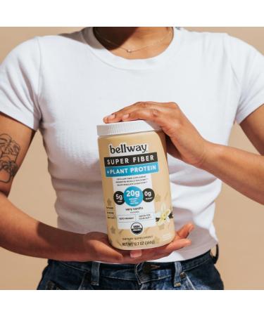 Organic Bellway Fiber Super Powder with 20g Plant Protein - Very Vanilla 12.7oz - Buy Online on GoSupps.com