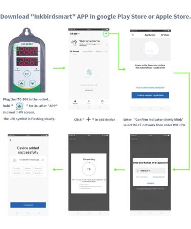 Inkbird ITC-308-WiFi Digital Wireless Thermostat - Remote Control Heating Cooling Temperature Controller - Buy Online on GoSupps.com