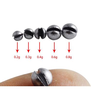 Joyiii Fishing Weights Sinkers 205pcs/100pcs Lead Split Shot Line Sinkers 5 Sizes Removable Egg Lead Assortment - Buy Online on GoSupps.com