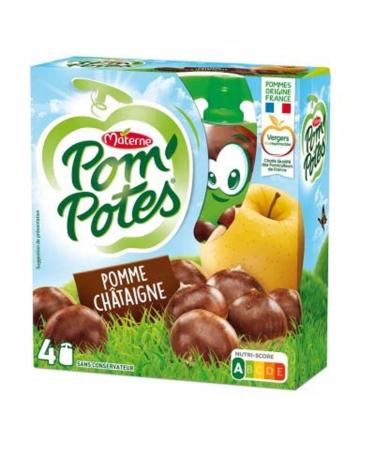 Materne Apple and chestnut compote - 4 90g pouches