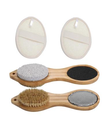 Beavorty 1 Set 4 in 1 Rubbing Board Nail Tools Pedicure Tools for Feet Janitorial Supplies Supplies Feet Exfoliating Supplies Nail Scraper Feet Rubbing Pedicure Care Tools
