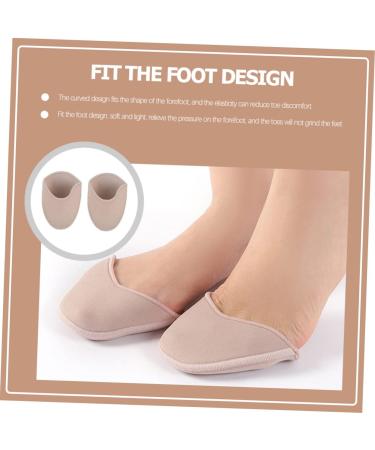 FOMIYES 2 Pairs Women's Toe Protector - Fabric Toe Caps for Pointe & Ballet Shoes Knitted Comfort Socks - Buy Online on GoSupps.com