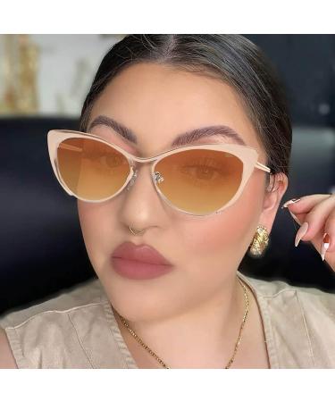 QUINTRA Cat Eye Glasses for Women - Stylish Clear Lens Eyewear with Blue Light Filter - Hot Fashion Frames - Buy Online on GoSupps.com