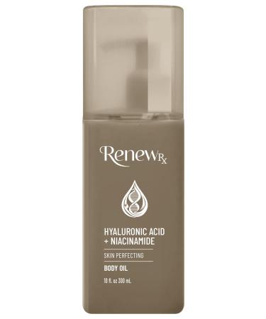 RENEW RX Hyaluronic Acid + Niacinamide Moisturizing Body Oil Deep Hydration & Skin Care Skin Perfecting Vegan Skincare 10 fl oz