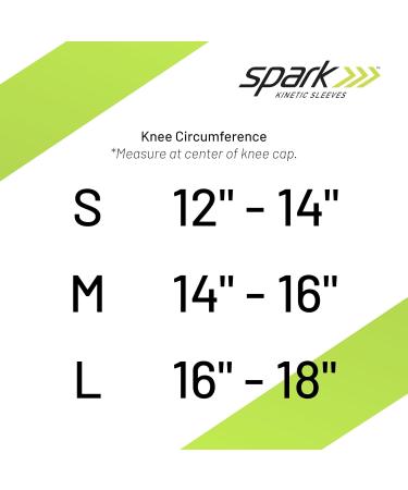 Brownmed Spark Kinetic Knee Sleeve - Compression Knee Brace for Men & Women - Support Knee Pain with Kinesiology Tape - Small Size - Buy Online on GoSupps.com