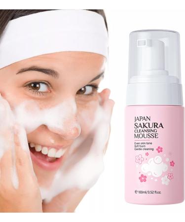 Foam Facial Cleanser 100ml Luminous Facial Cleanser for Dryness Moisturizing Makeup Stain Remover for Dormitory Home Travel Business Trips Vacation Tsuchiya - Buy Online on GoSupps.com