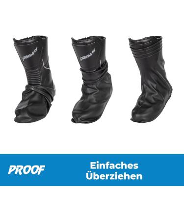 100% Waterproof Silicone Shoe Covers | Non-Slip Rain Overshoes for Bikes & Motorcycles | Sizes 39-43 | Black - Buy Online on GoSupps.com