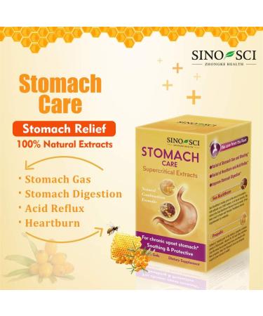 Sino-Sci Stomach Care - Relief for Gas, Bloating, Digestion Issues & Heartburn - 30 Count - Buy Online on GoSupps.com