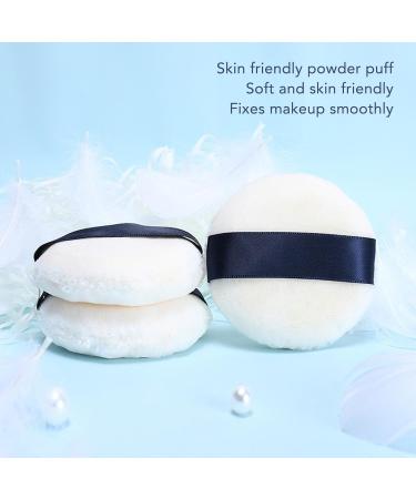 Circular Makeup Puff Dual Sided Plush Facial Makeup Puff Large Makeup Blender Puff for Party Travel - Buy Online on GoSupps.com