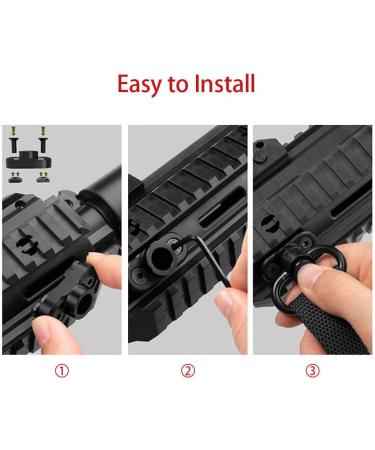 HUSHUI 2 Point QD Rifle Sling with Swivel - Quick Attach & Detach for Precision Shooting | International Shipping Available - Buy Online on GoSupps.com